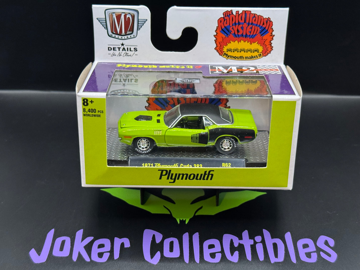 M2 Machines Detroit Muscle 1971 Plymouth Cuda 383 R62 22-02