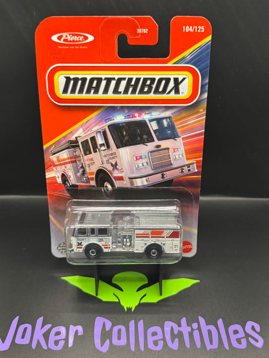 Matchbox 2025 White Pierce Arrow XT Fire Engine # 104/125