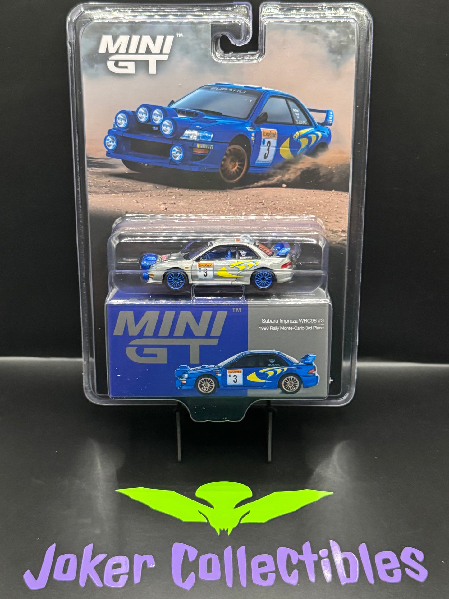Mini GT Chase #975 Subaru Impreza WRC98 1998 Rally Monte Carlo 3rd Place #3