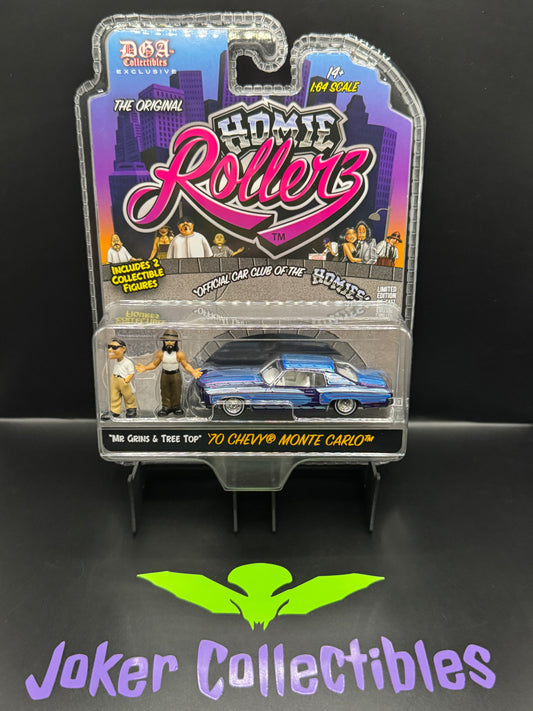 Greenlight x DGA Homie Rollerz 1970 Chevrolet Monte Carlo Mr. Grins & Tree Top
