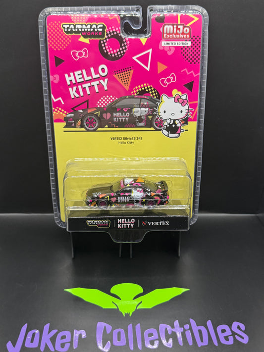 Tarmac Works Global64 Vertex Nissan Silvia S14 Hello Kitty Black Chrome