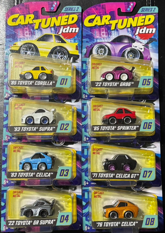 CarTuned 1:64 Series 2 JDM Tuners Set of 8 Factory Sealed Case