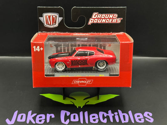 M2 Machines Ground Pounders Red Rockstar 1970 Chevrolet Chevelle SS R31 25-06