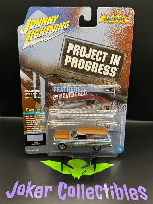 Johnny Lightning Street Freaks Project in Progress 1964 Ford Falcon Delivery Skylight Blue #3