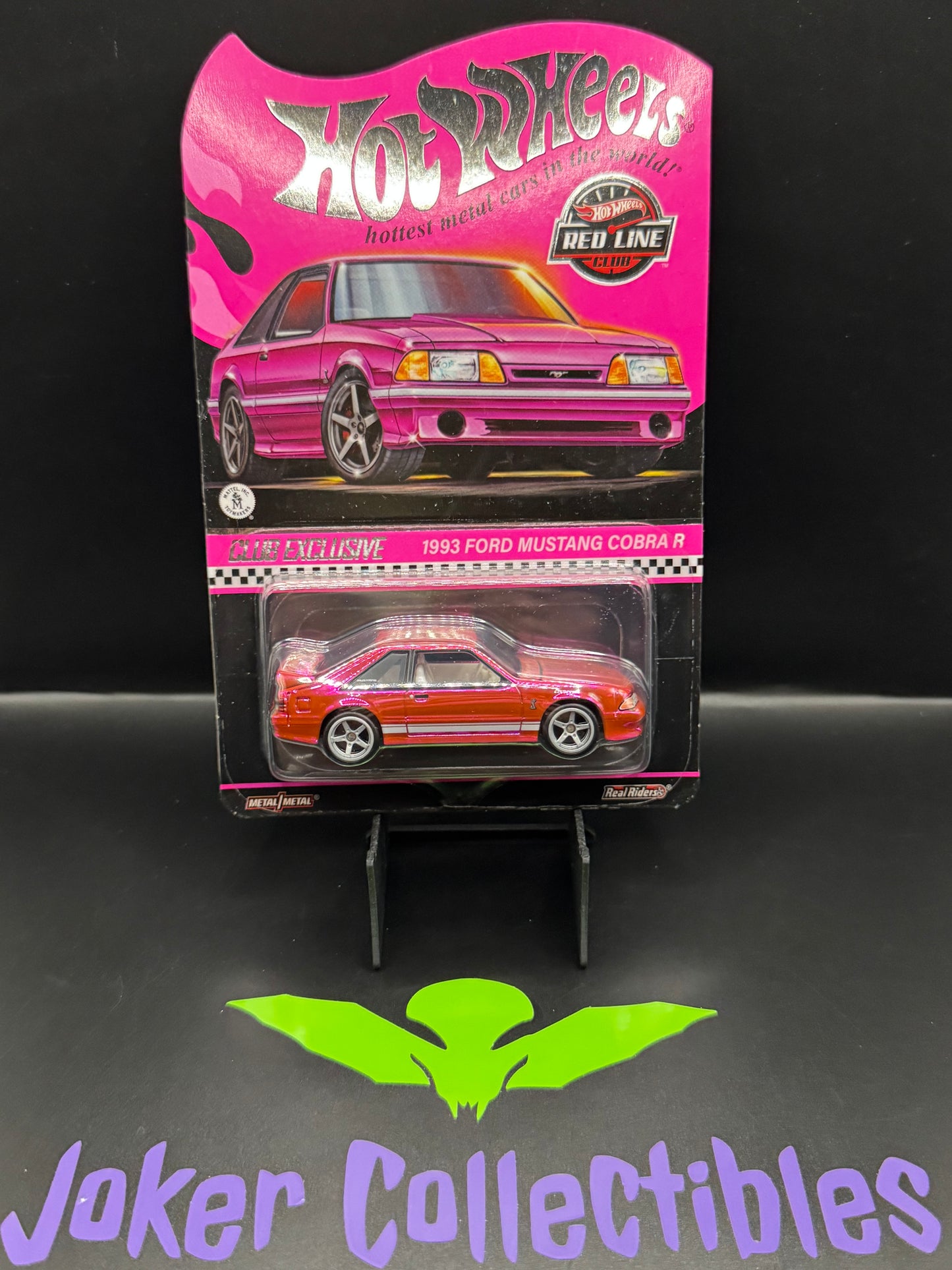 Hot Wheels 2024 RLC Red Line Club Exclusive Pink 1993 Ford Mustang Cobra R