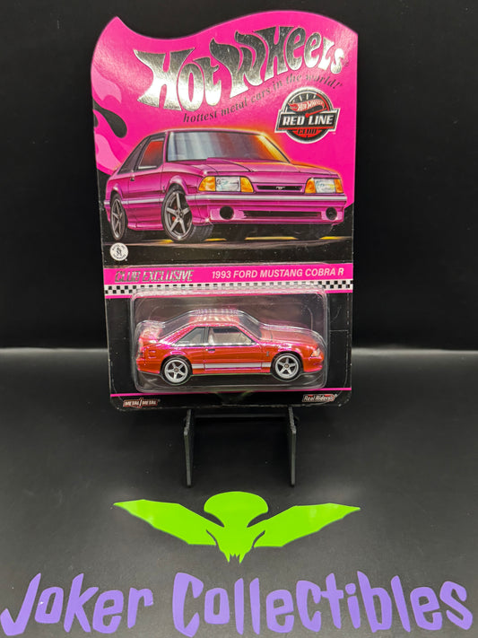 Hot Wheels 2024 RLC Red Line Club Exclusive Pink 1993 Ford Mustang Cobra R