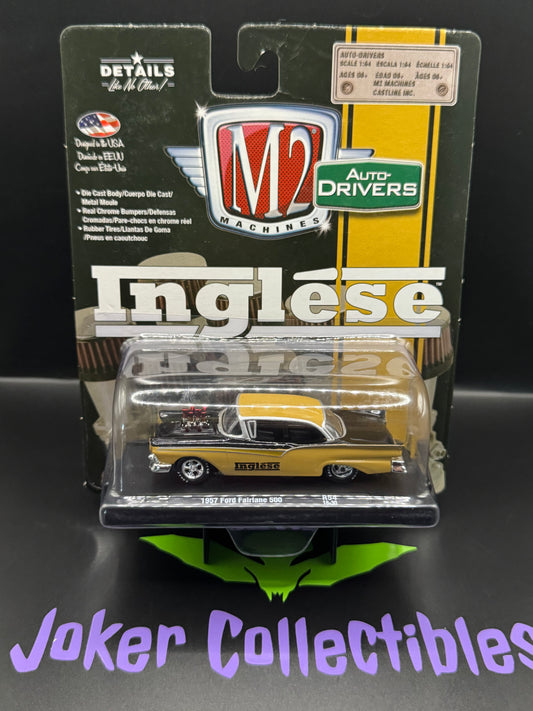 M2 Machines Auto-Drivers Inglese 1956 1957 Ford Fairlane 500 R54 18-30