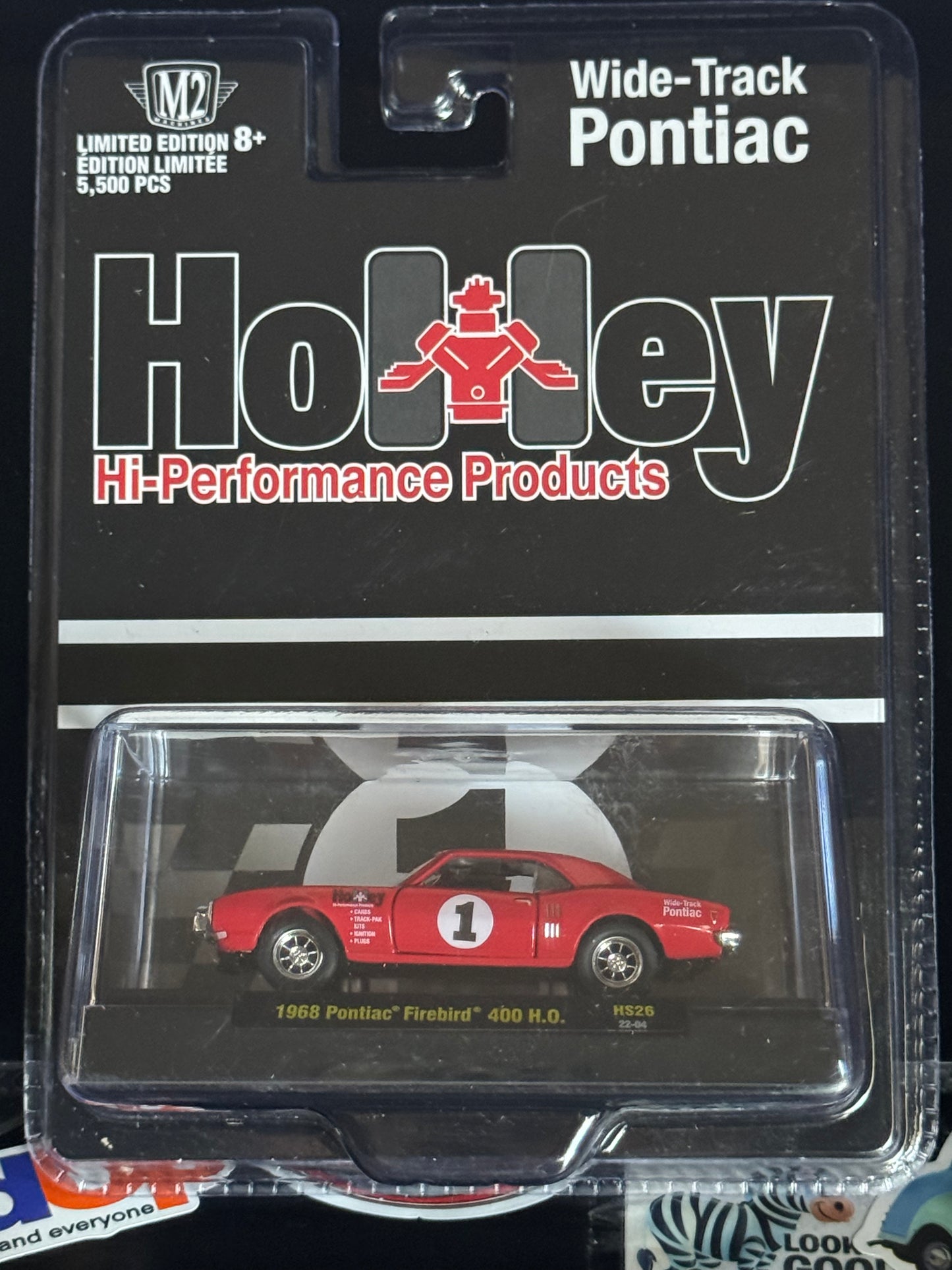 M2 Machines Holley Red 1968 Pontiac Firebird 400 H.O. Wide Track HS26 22-04