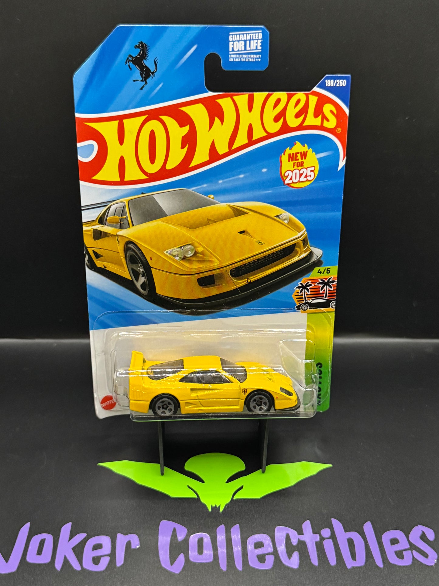 Hot Wheels 2026 Yellow Ferrari F40 Competizone 198/250 Exotics 4/5 A Case