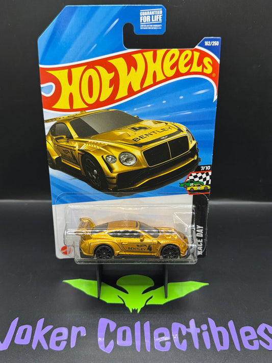 Hot Wheels 2026 Gold 2018 Bentley Continental GT3 162/250 Race Day 7/10 A Case