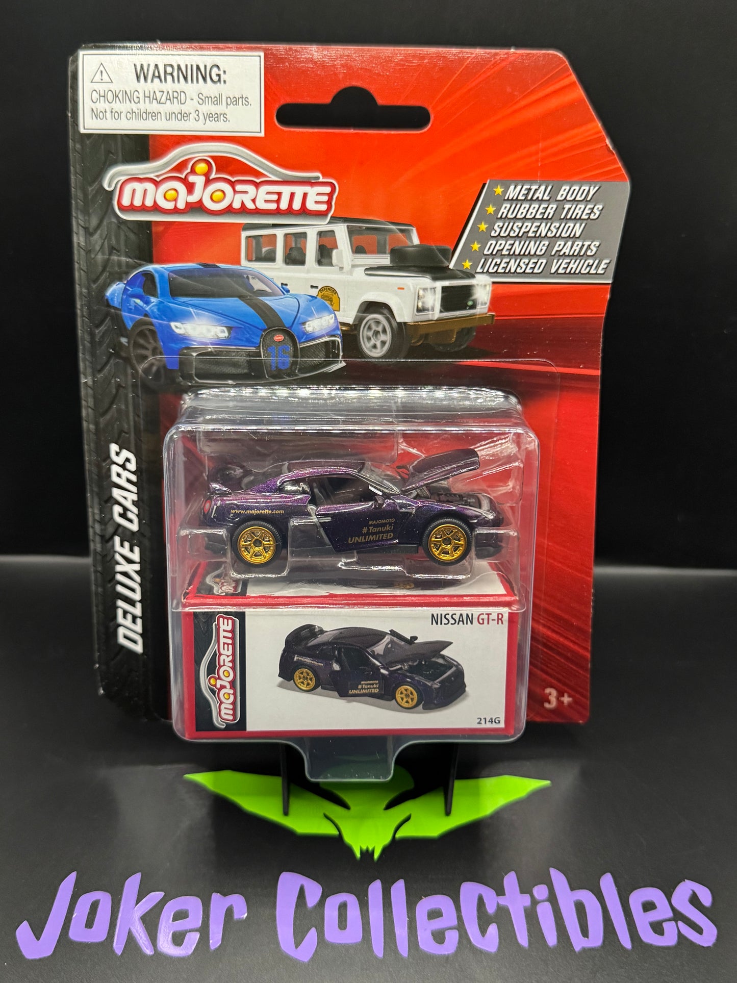 Majorette Deluxe Cars Purple Nissan GT-R R35