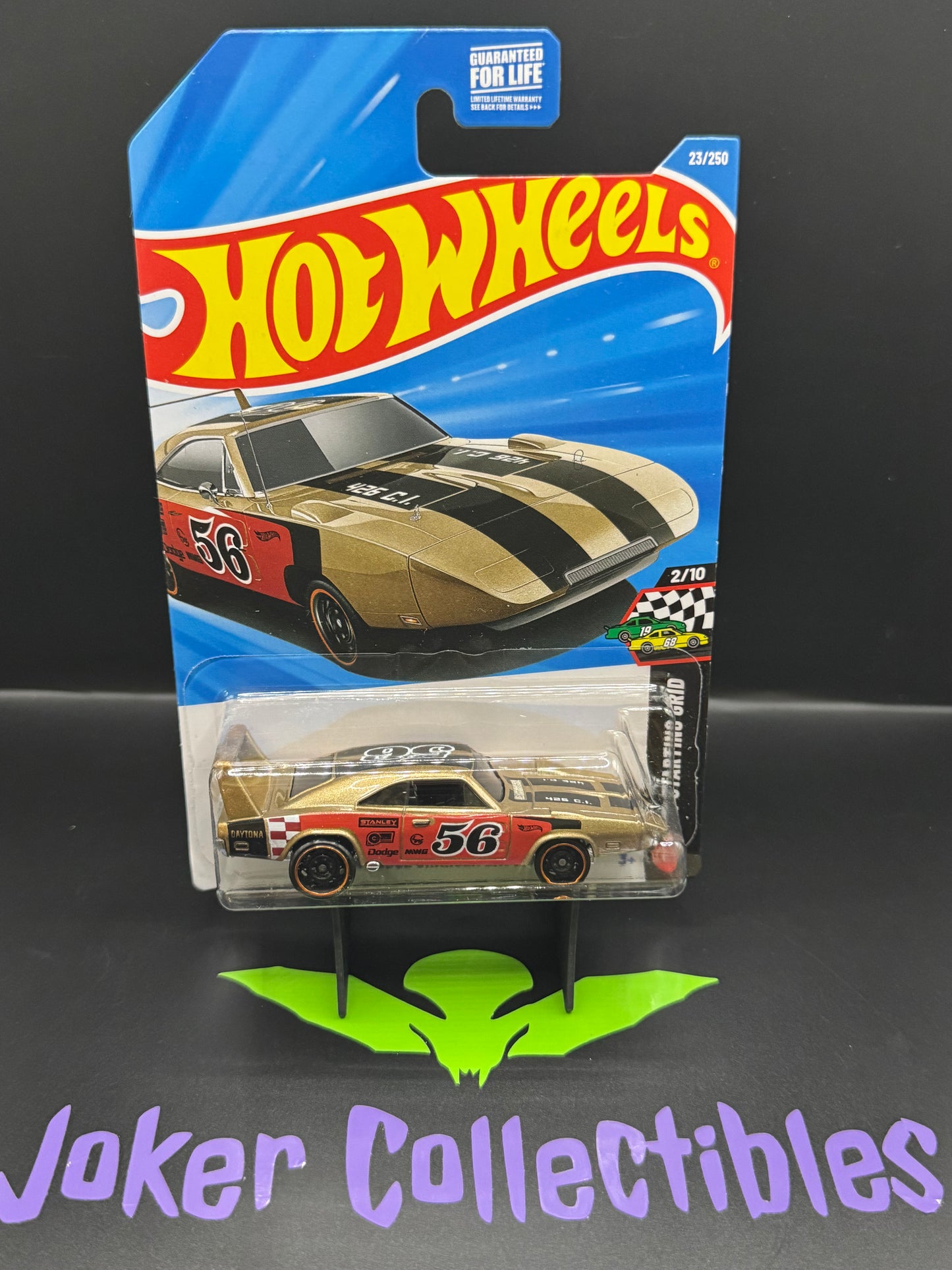 Hot Wheels 2026 Gold '69 Dodge Charger Daytona 23/250 HW Starting Grid 2/10 B Case