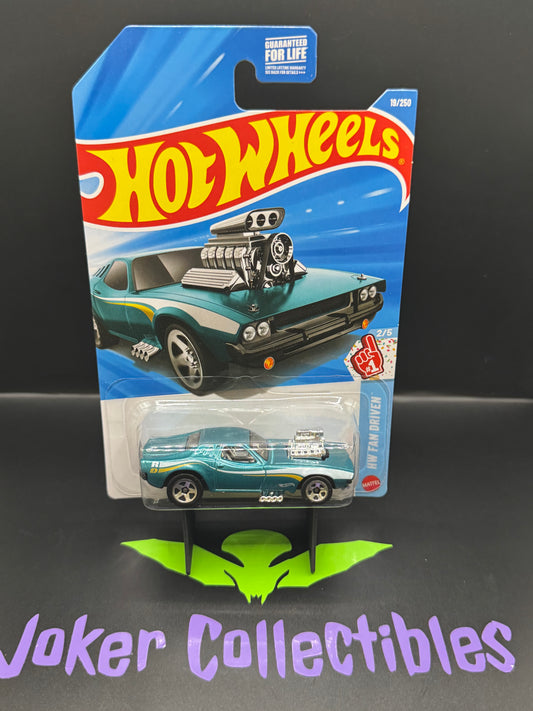 Hot Wheels 2026 Turquoise Rodger Dodger 19/250 HW Fan Driven 2/5 A Case