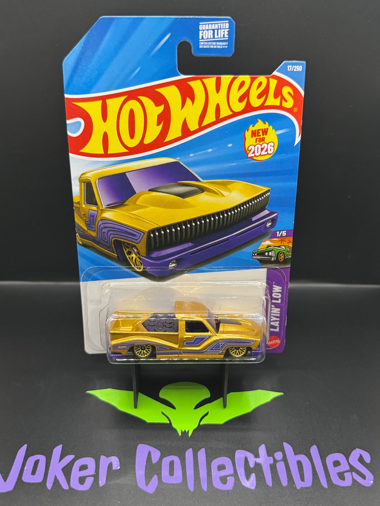 Hot Wheels 2026 Gold Purple Bounce'N Bass 17/250 Layin' Low 1/5 A Case