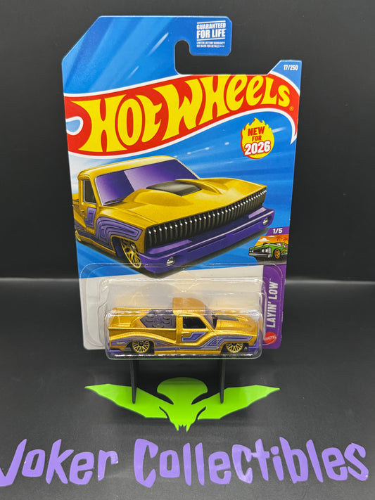 Hot Wheels 2026 Gold Purple Bounce'N Bass 17/250 Layin' Low 1/5 A Case