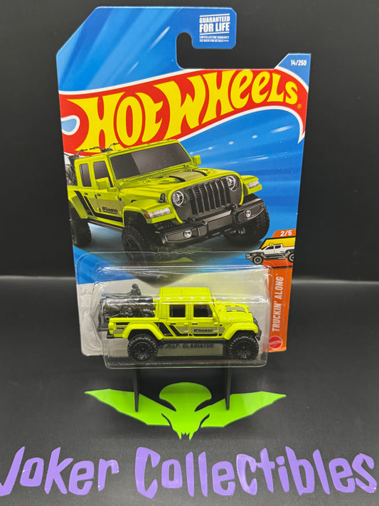 Hot Wheels 2026 Lime Green '20 Jeep Gladiator 14/250 Truckin' Along 2/5 B Case