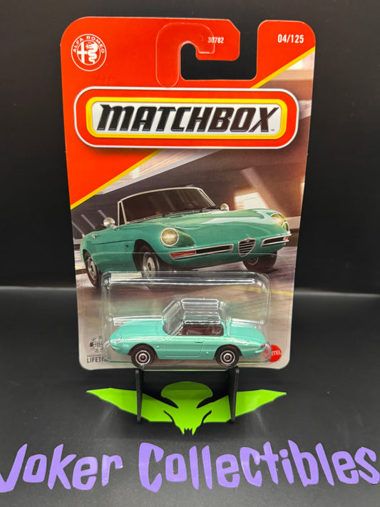 Matchbox 2026 Teal Green '67 Alfa Romeo Duetto 04/125