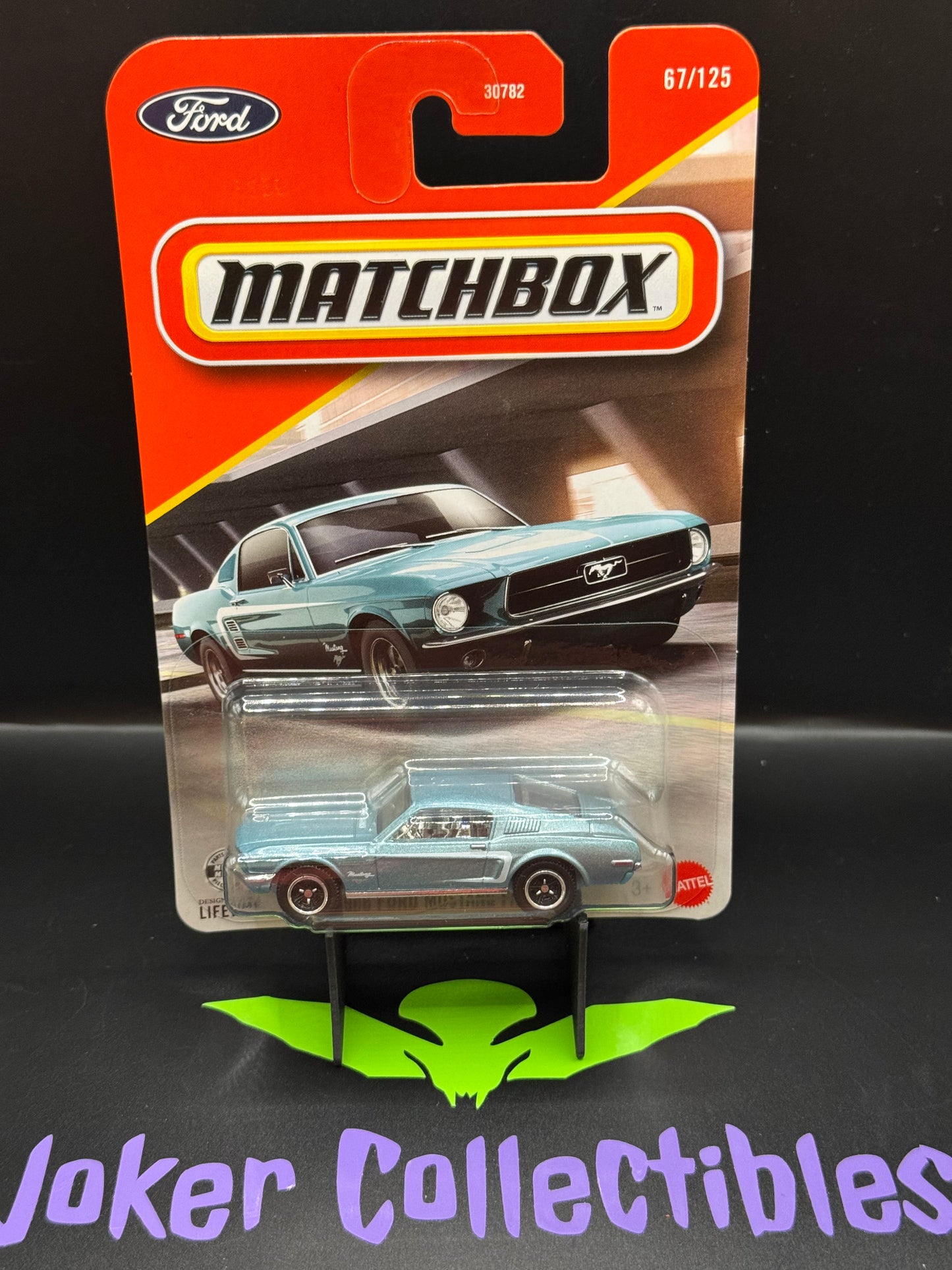 Matchbox 2026 Blue 1968 Ford Mustang Fastback 67/125