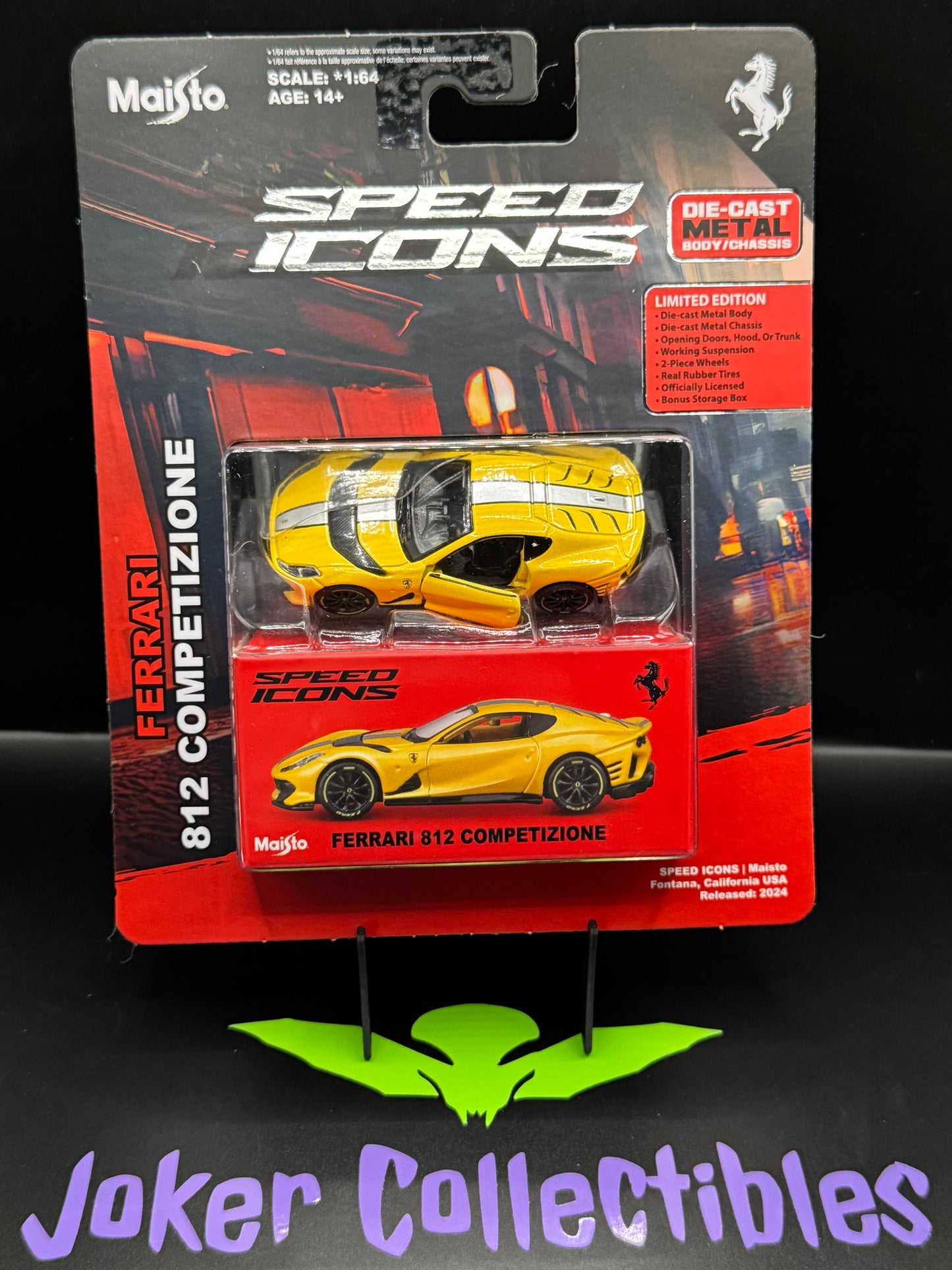 Maisto 1:64 Speed Icons Ferrari 812 Competizione Yellow