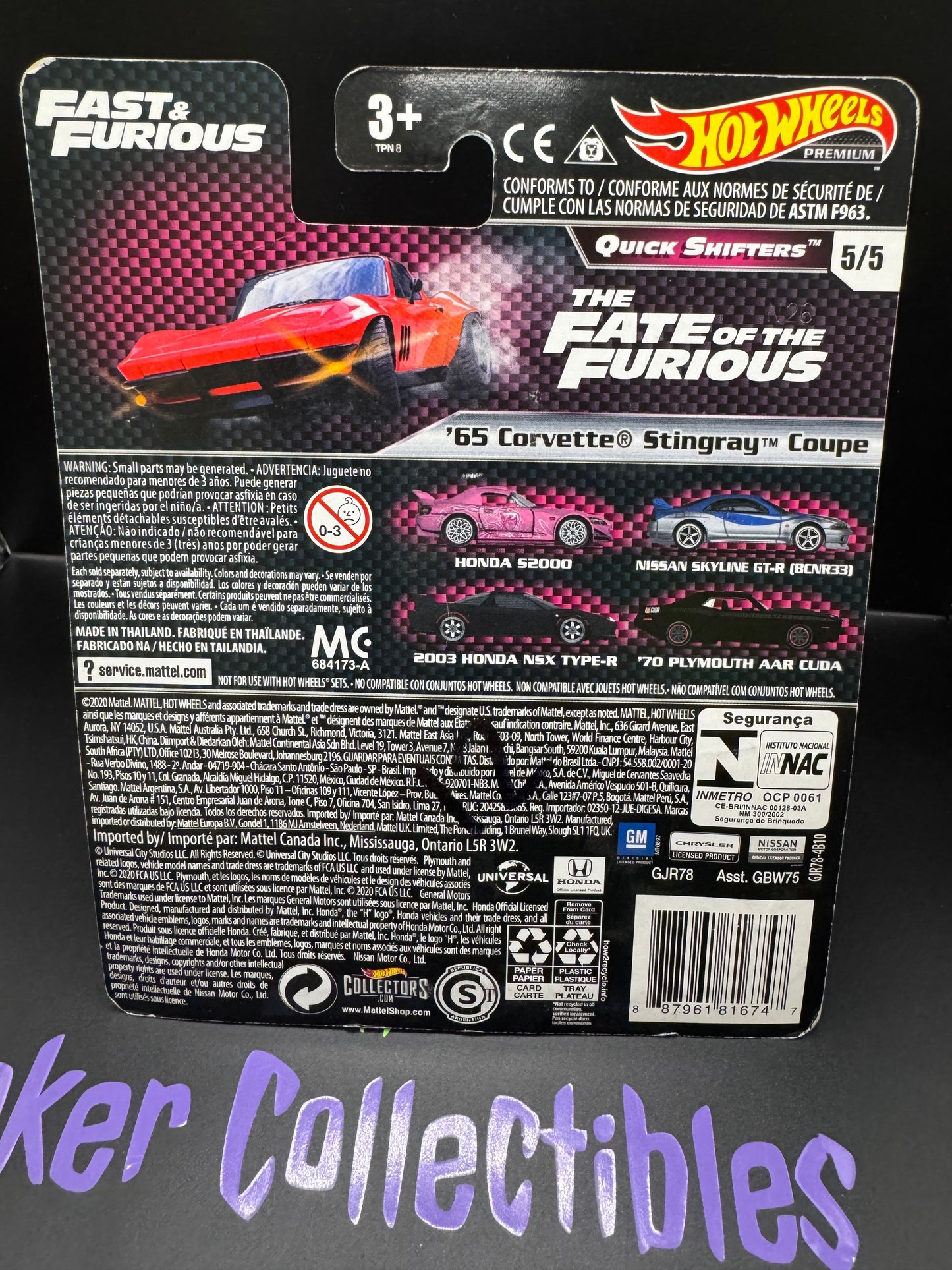 Hot Wheels Premium Fast & Furious Quick Shifters '65 Corvette Stingray Coupe # 5/5