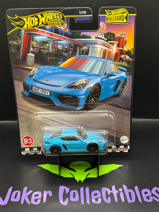 Hot Wheels Premium Boulevard Porsche 718 Cayman GT4 # 93