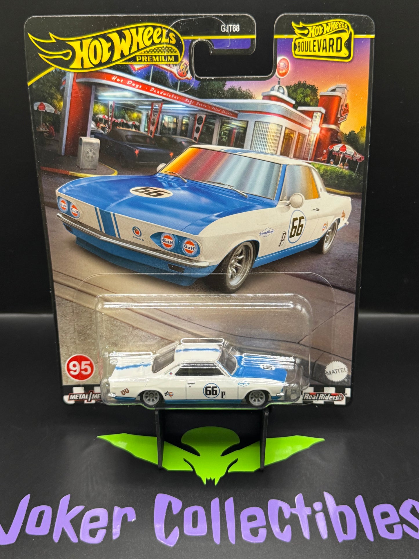 Hot Wheels Premium Boulevard Gulf '66 Chevrolet Corvair Yenko Stinger # 95