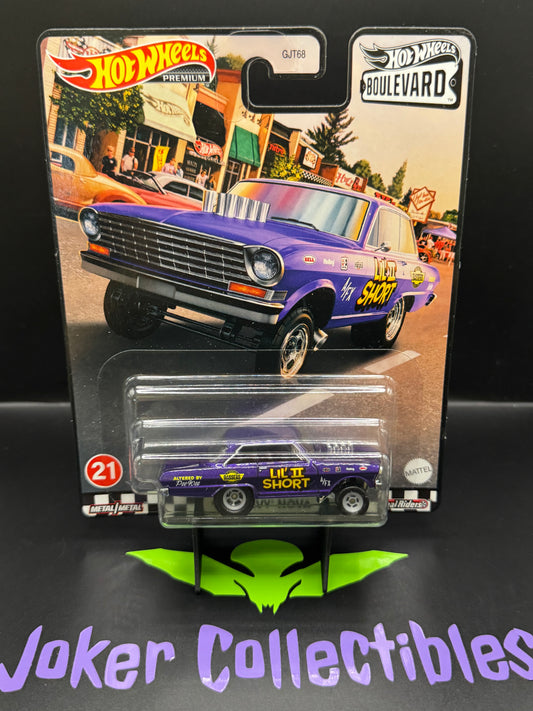 Hot Wheels Premium Boulevard Lil' II Short '63 Chevy Nova # 21