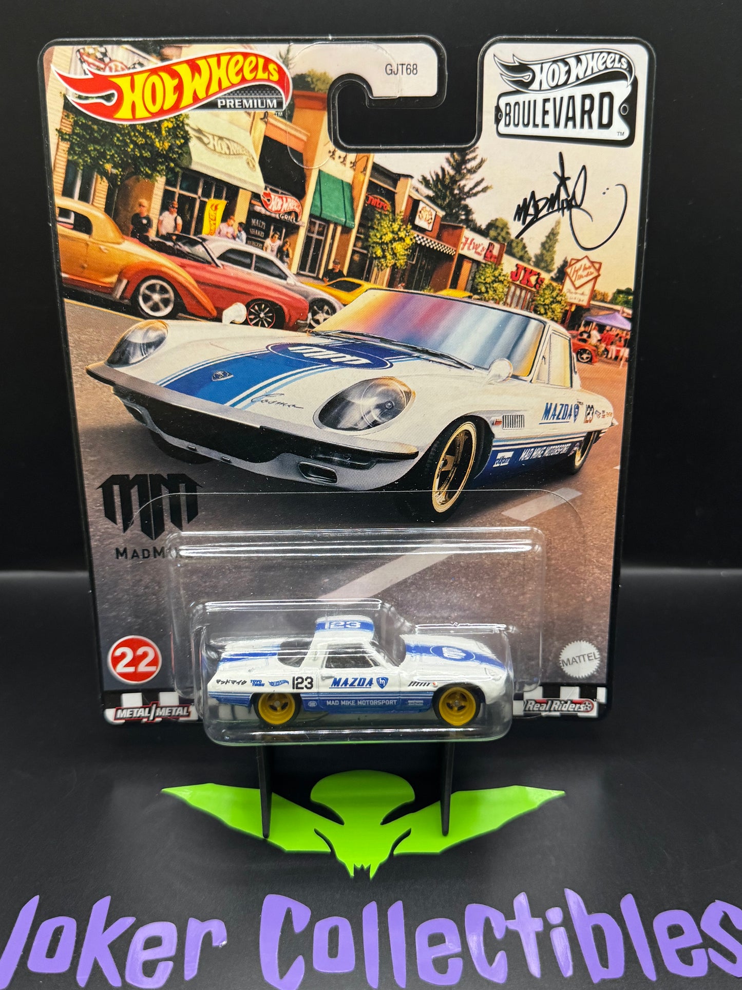 Hot Wheels Premium Boulevard Mad Mike 1968 Mazda Cosmo Sport # 22