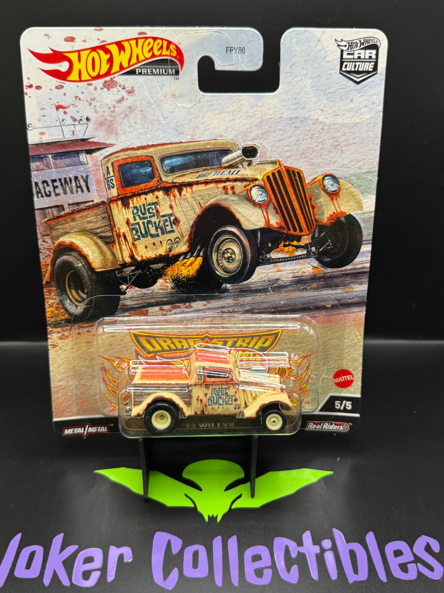 Hot Wheels Premium Car Culture Drag Strip Demons Rust Bucket '33 Willys # 5/5