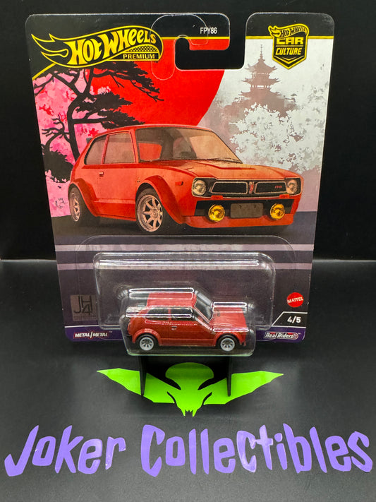Hot Wheels Premium Car Culture Japan Historics 4 '73 Honda Civic Custom # 4/5