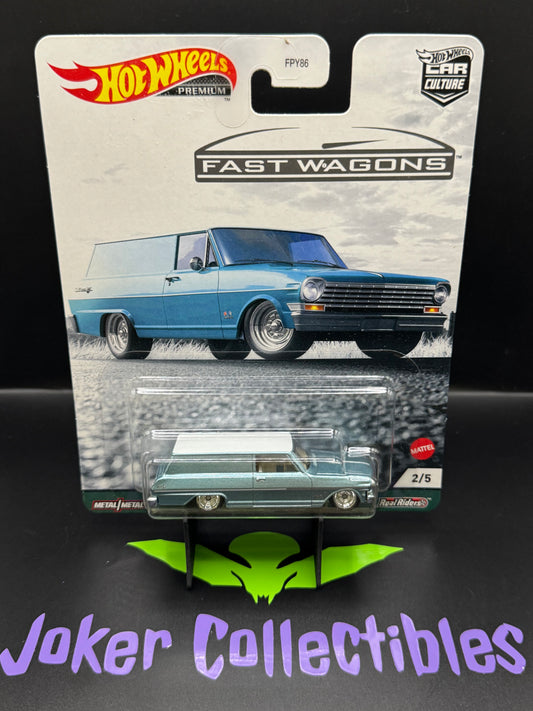 Hot Wheels Premium Car Culture Fast Wagons '64 Chevy Nova Panel # 2/5
