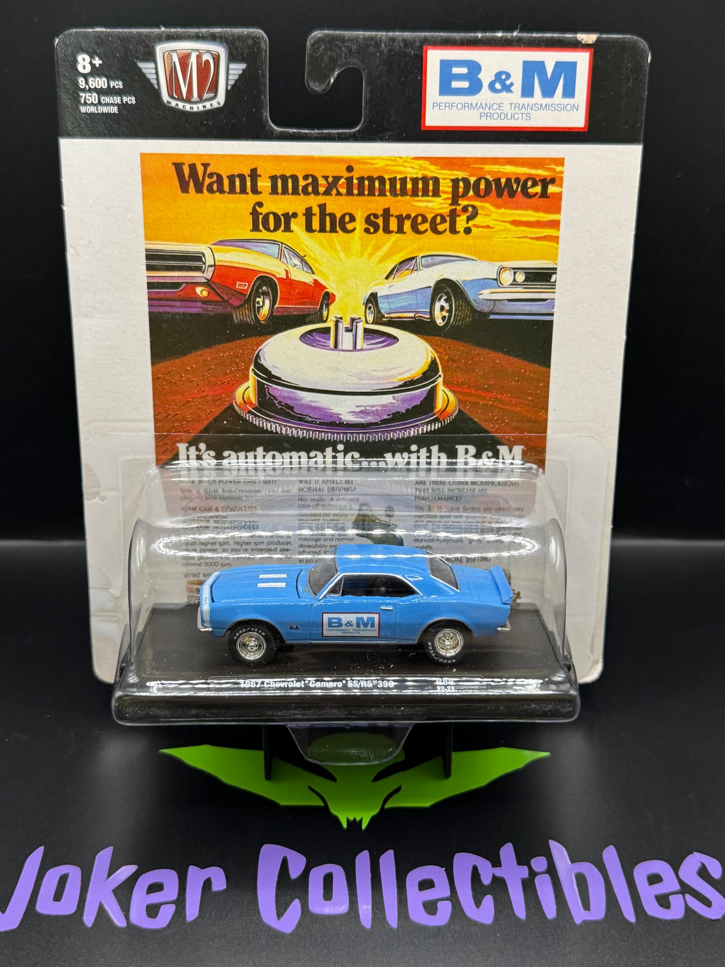 M2 Machines Auto-Drivers B&M 1967 Chevrolet Camaro SS/RS 396 R88 22-23