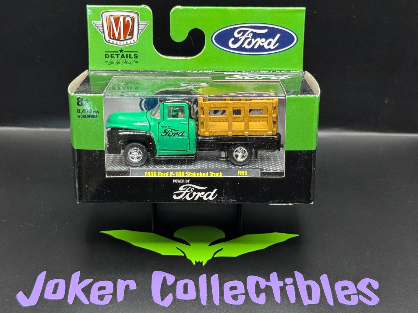 M2 Machines Green 1956 Ford F-100 Stakebed Truck R69 21-70