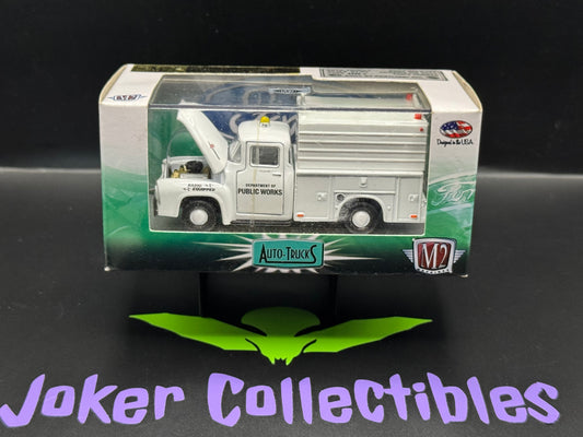 M2 Machines Auto-Trucks Public Works 1956 Ford F-100 Utility Truck R24 14-04