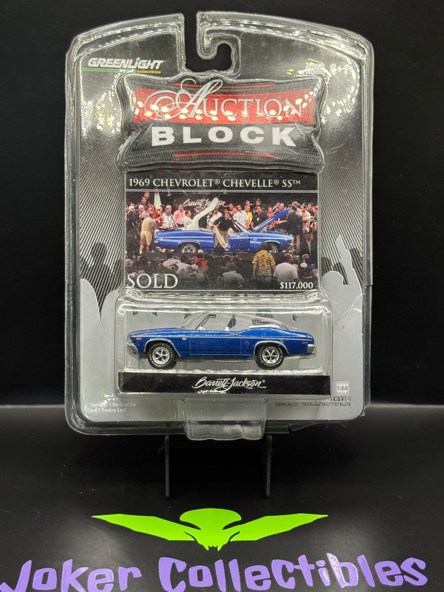 Damaged Blister Greenlight Barrett Jackson Auction Block Series 5 1969 Chevrolet Chevelle SS