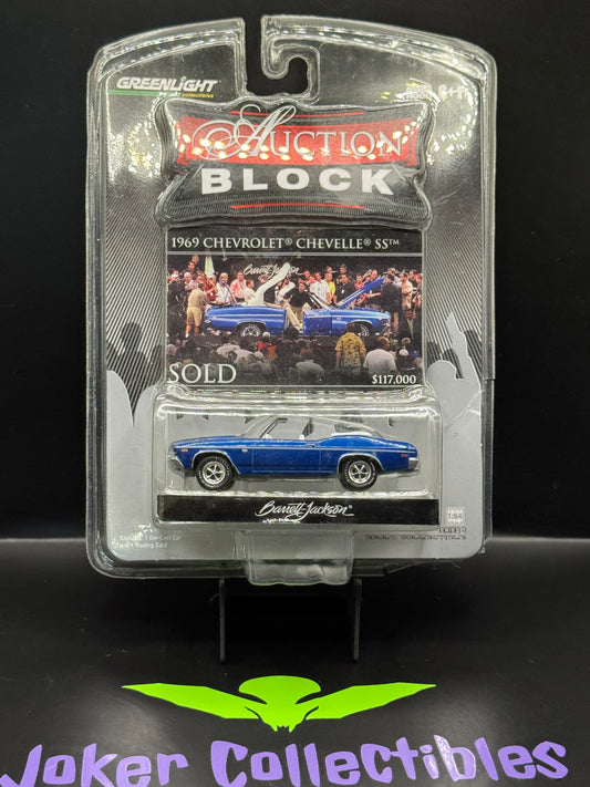 Damaged Blister Greenlight Barrett Jackson Auction Block Series 5 1969 Chevrolet Chevelle SS