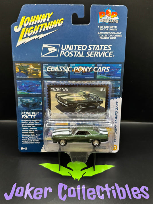 Johnny Lightning Pop Culture United States Postal Service Classic Pony Cars 1969 Chevy Camaro Z/28 #5