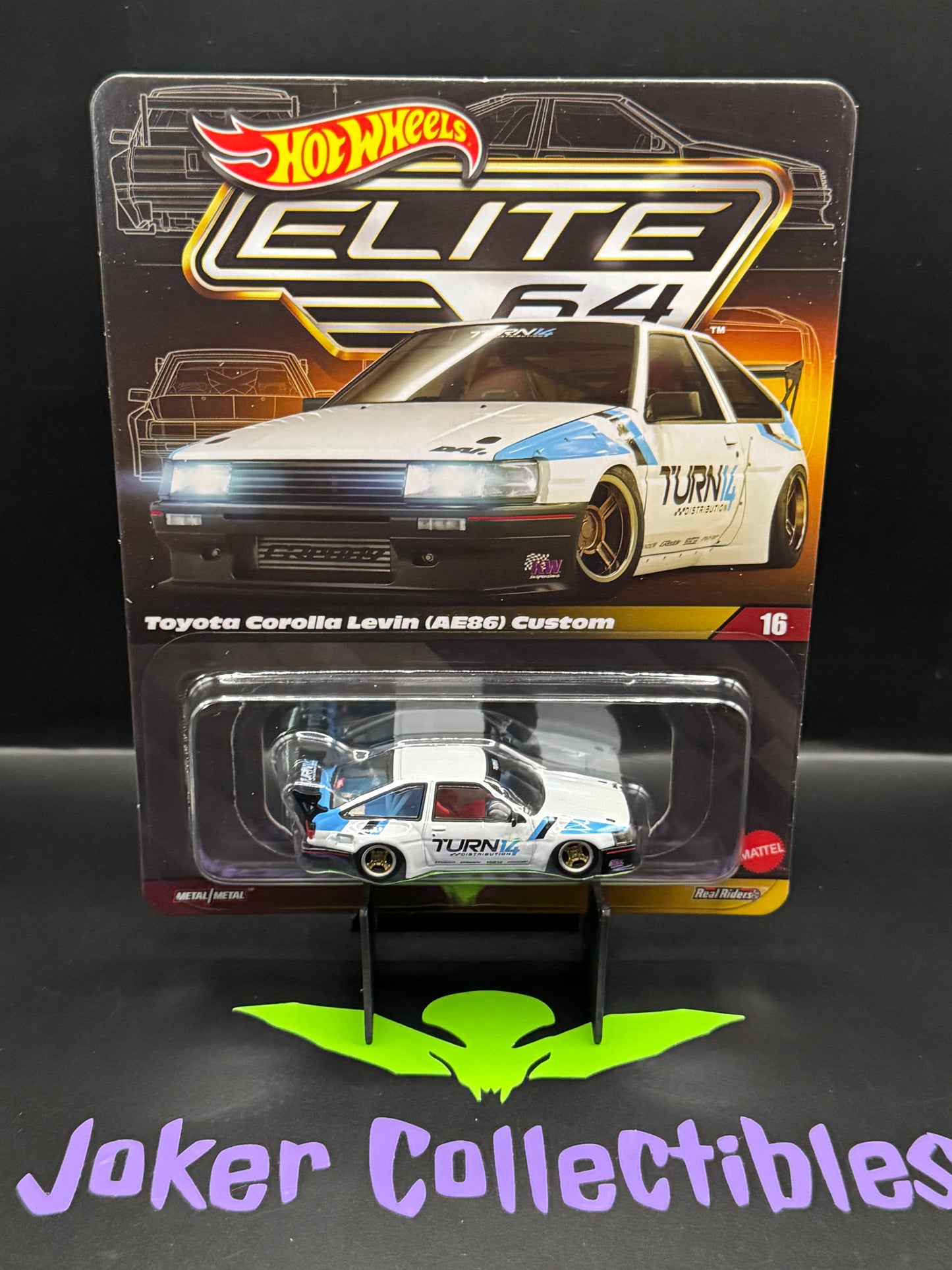 Hot Wheels Elite 64 Toyota Corolla Levin AE86 Custom # 16