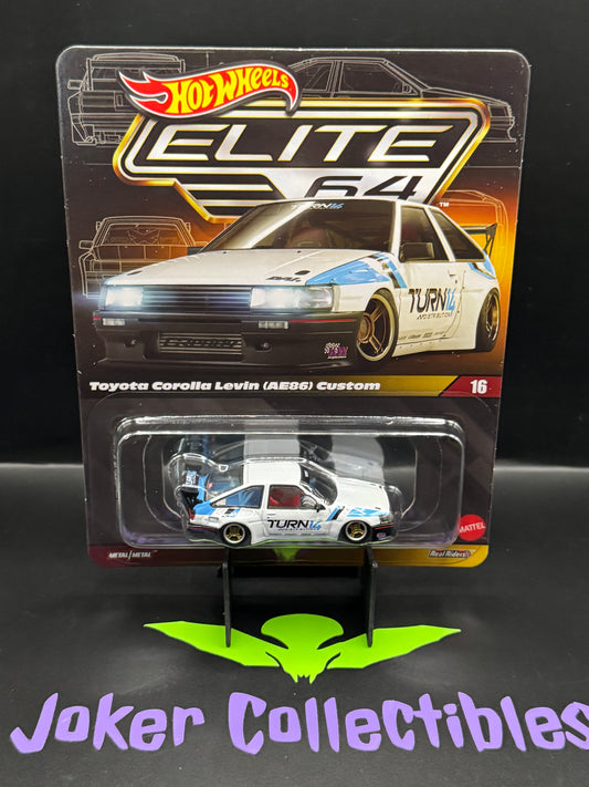 Hot Wheels Elite 64 Toyota Corolla Levin AE86 Custom # 16