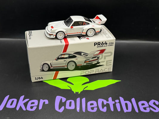 Pop Race Porsche Singer DLS Turbo Study (Track) White PR64-226