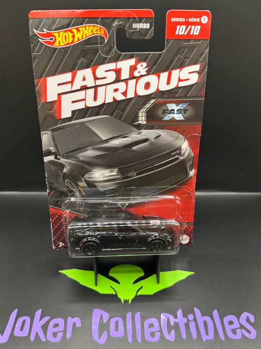 Damaged Card Hot Wheels Fast X Fast & Furious '20 Dodge Charger Hellcat Series 1 10/10