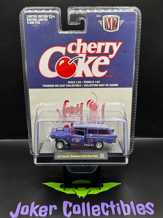M2 Machines Cherry Coke 1957 Chevrolet 150 Handyman Station Wagon Gasser A07 20-32