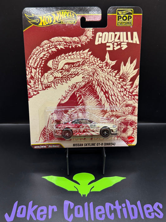 Hot Wheels Premium Pop Culture Godzilla Nissan Skyline GT-R (BNR34)