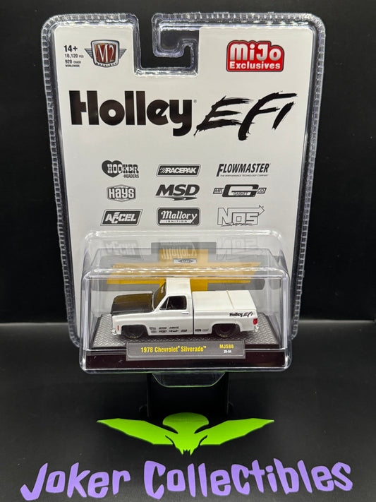 M2 Machines 1978 Chevrolet Silverado Holley EFI Custom White MJS88 25-34