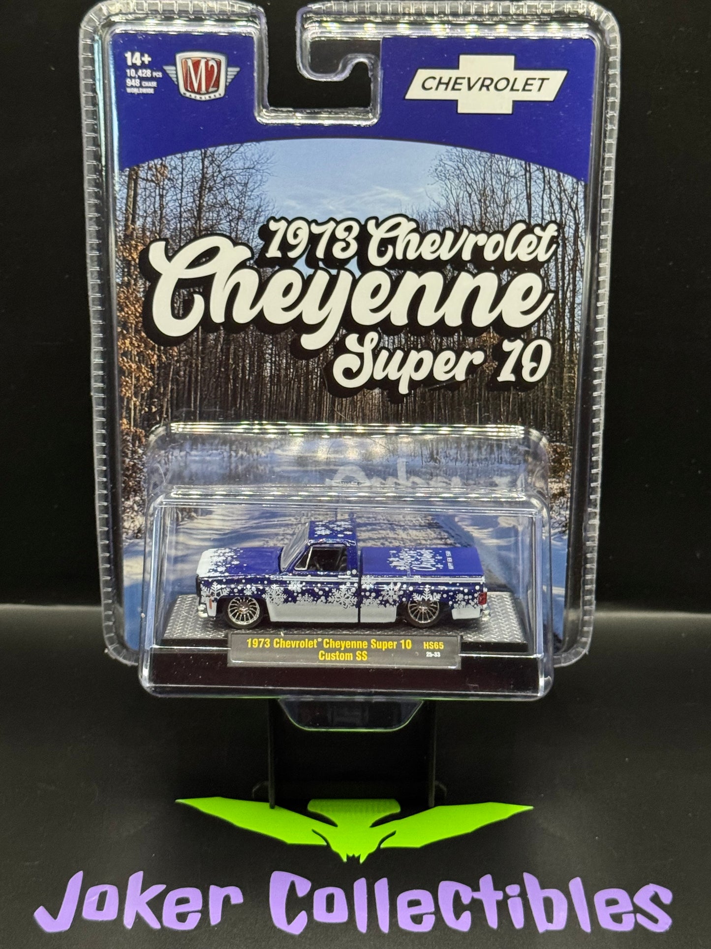 M2 Machines 1973 Chevrolet Cheyenne Super 10 Custom SS Holiday Edition HS65 25-33
