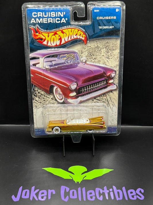 Hot Wheels Cruisers '59 Cadillac Convertible Gold