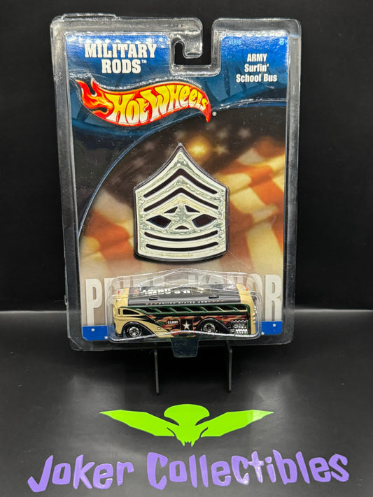 Hot Wheels Military Rods US Army Surfin' School Bus