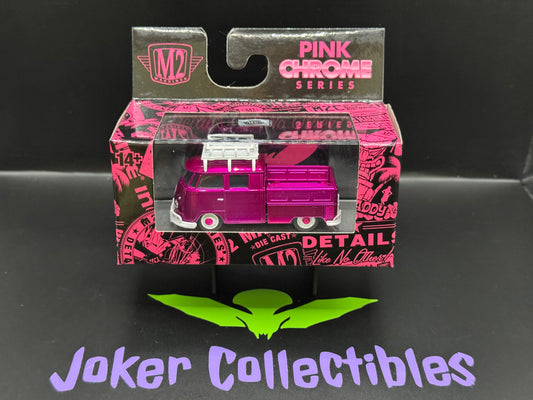 M2 Machines Pink Chrome Series 1959 VW Double Cab Trucks USA Model R01 24-03