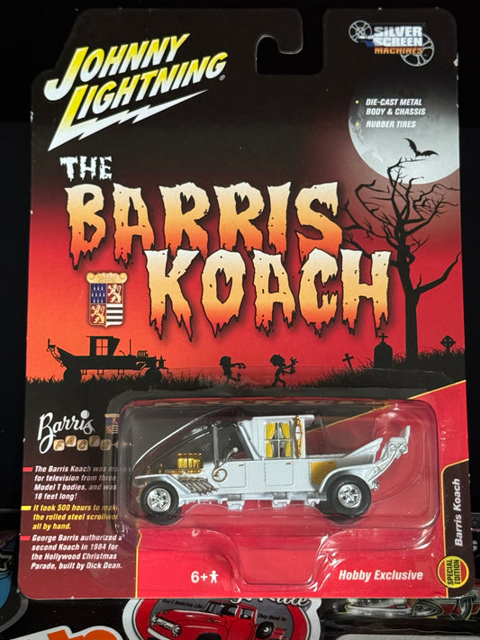 Johnny Lightning Barris Silver Screen Machines Barris Koach White Lightning Hobby Exclusive Special Edition