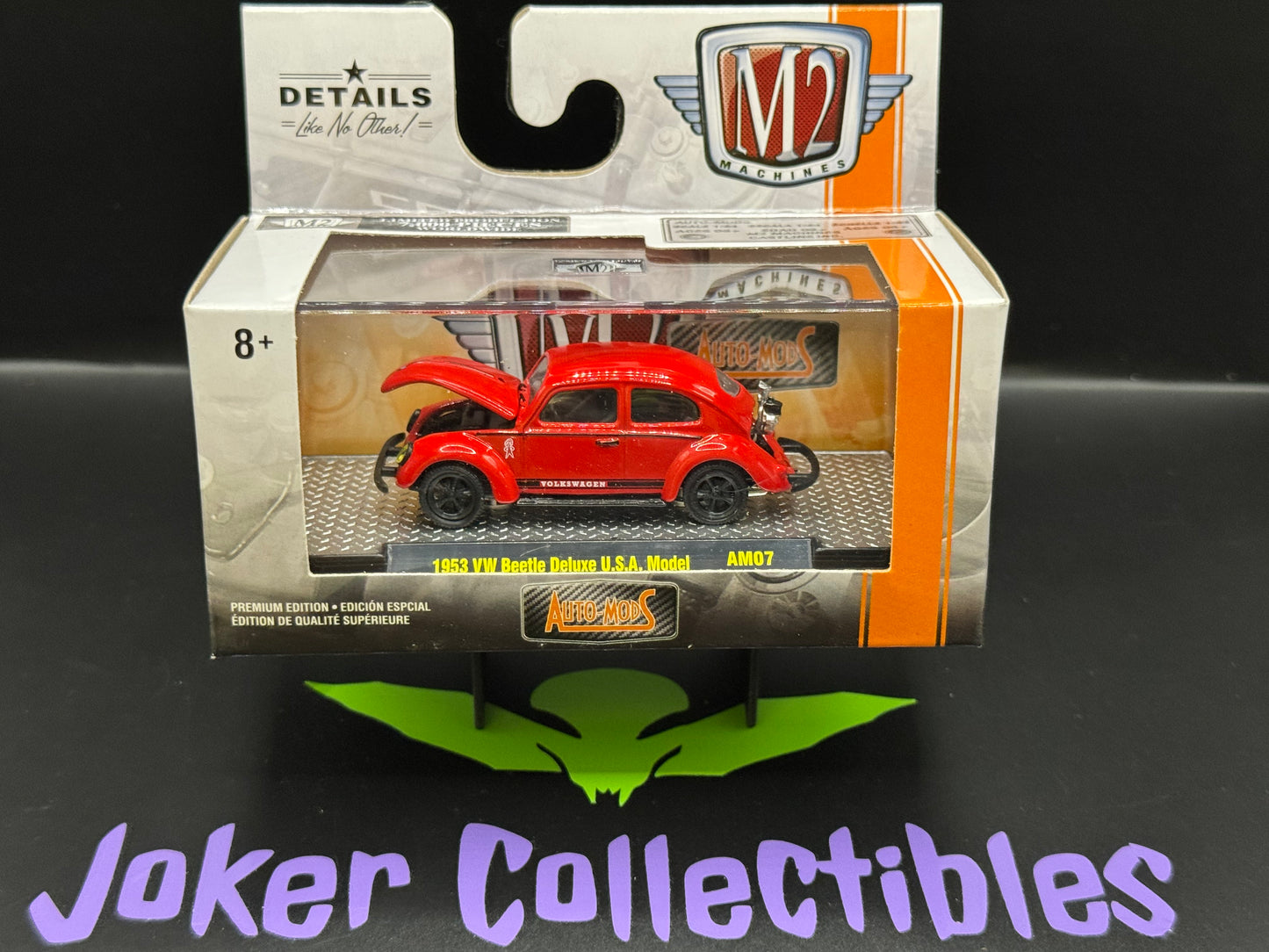M2 Machines Red 1953 VW Beetle Deluxe USA Model AM07 20-14